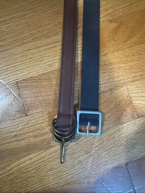 Brown and Black Leather woman’s Belt Belt Set